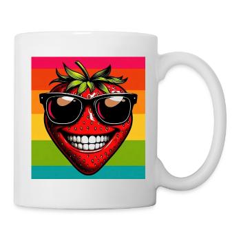 Erdbeeren Erdbeeren - Tasse - Weiß - Rechts