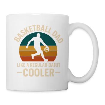Basketball Dad Retro Style Tee - Mug blanc - blanc - Droite