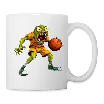 Monster Basketball - Tasse - Weiß - Rechts