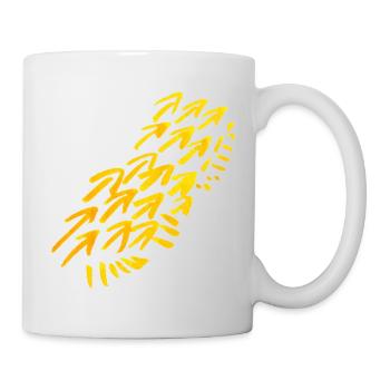 ornement à motif de flèches - Mug blanc - blanc - Droite