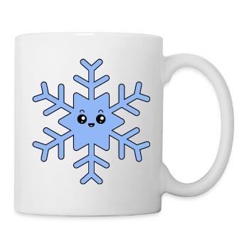 Flocon de neige kawaii mignon - Mug blanc - blanc - Droite