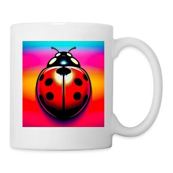 Marienkäfer - Tasse - Weiß - Rechts