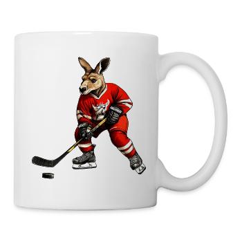Eishockey Kängurus - Mug - white - Right