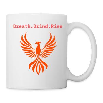 Slogan motivant Sport, Vie quotidienne, Force - Mug blanc - blanc - Droite