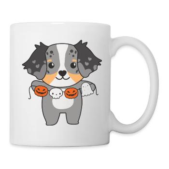 Rottweiler Happy Halloween Cute Vampire Costume - Mug - white - Right