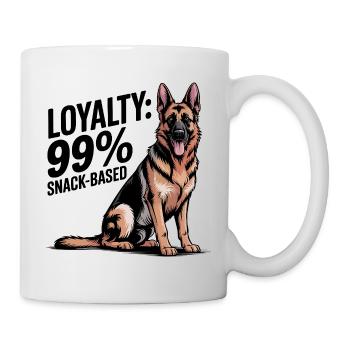 German Shepherd Dog Art - Mug - white - Right