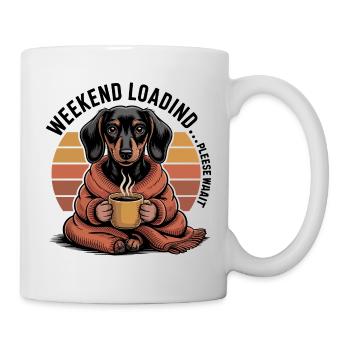 Cozy Coffee Dachshund - Mug - white - Right