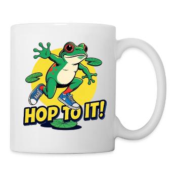 Funny Frog Saying Fitness Motivator - Mug - white - Right
