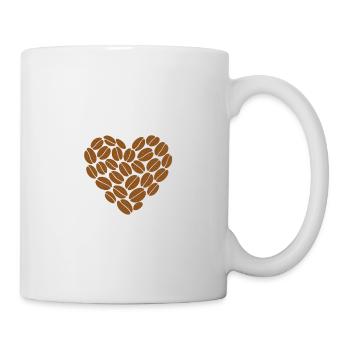 Kaffeesüchtiger und stolzer Koffeinliebhaber Statement - Tasse - Weiß - Rechts