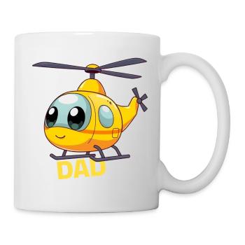 Helikopter Dad  - Tasse - Weiß - Rechts
