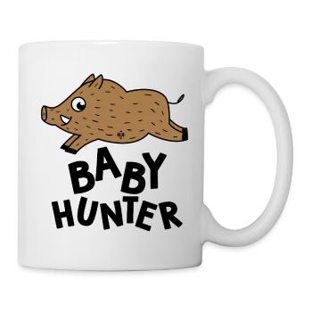baby hunter for birth pregnancy hunting - Mug - white - Right
