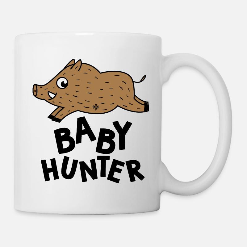 bébé chasseur pour naissance grossesse chasse - Mug blanc - blanc