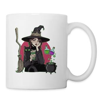 Hexe - Tasse - Weiß - Rechts