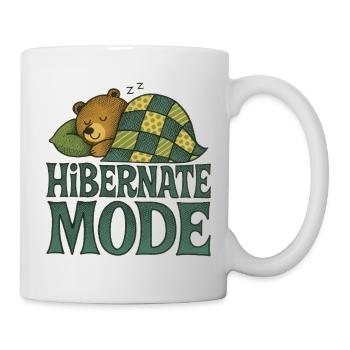 Hibernation Mode Bear Design - Mug - white - Right