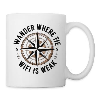 Hiking - Wander Whrere The Wi-Fi is Weak - Mug - white - Right
