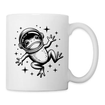 Frog in Space - Cool Astonomy Logo - Mug - white - Right