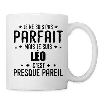 Leo: authentic, imperfect, top, perfection - Mug - white - Right