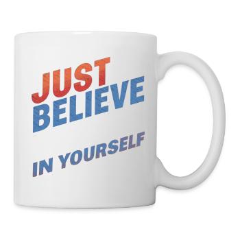 UST BELIEVE – T-Shirt & Accessoires - Tasse - Weiß - Rechts
