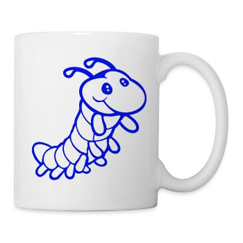 Caterpillar sweet sweet little smiles friendly happy - Mug - white - Right
