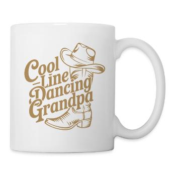 Lined Dancing Grandpa Design Cool Line Dancing Grandpa - Mug - white - Right