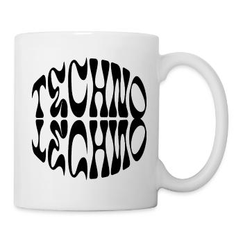 Techno liquid logo design - Mug - white - Right
