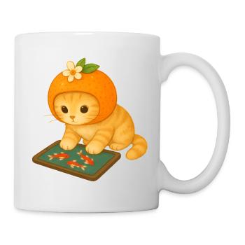 Bright Fruit Cat for Kids - Mug - white - Right