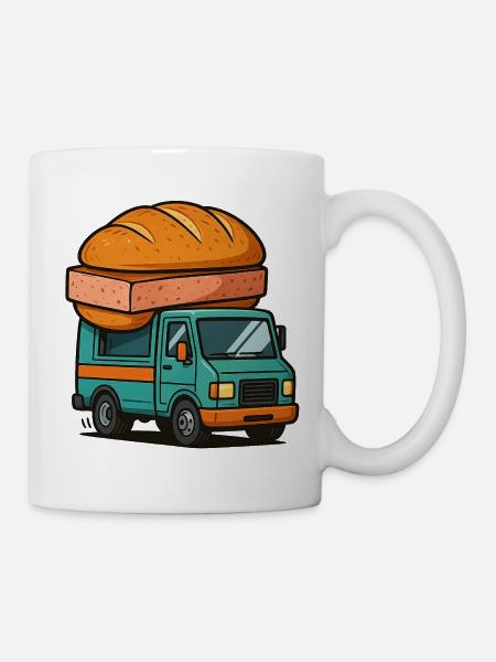 LKW Leberkäse - Tasse - Weiß