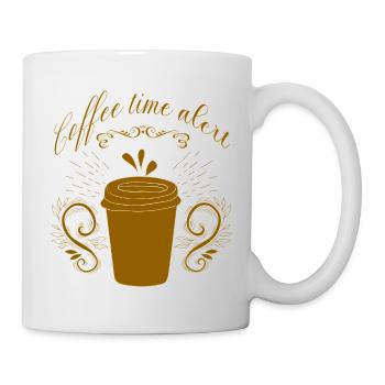 coffee time alert - Mug - white - Right