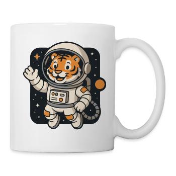 Tigre astronaute aventurier - Mug blanc - blanc - Droite