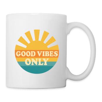 good-vibes-only-retro-vintage-tshirt-design.png - Mug - white - Right