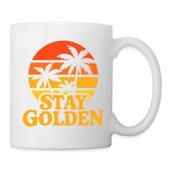 Stay Golden Sunset Palms - Mug - white - Right