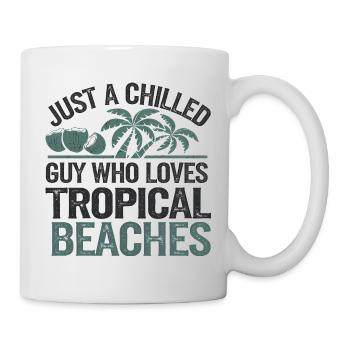Chilled Tropical Beach Lover, Holidays  - Mug - white - Right