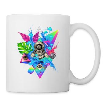 Futuristic Techno Jungle Print - Mug - white - Right