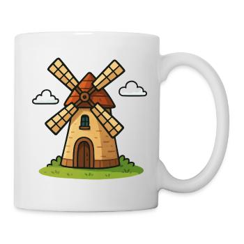 Fairytale windmill - Mug - white - Right