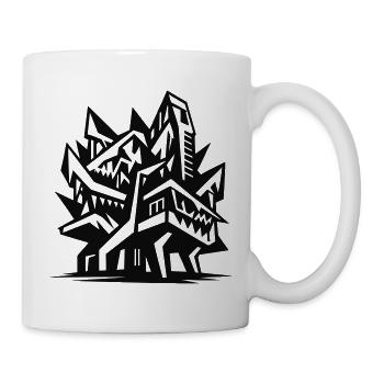 Futuristic architecture - Mug - white - Right
