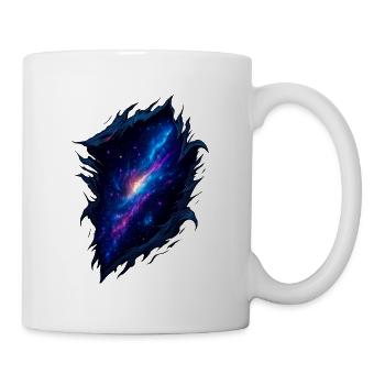 Kosmischer Galaxien-Burst-Tearing-Effekt - Tasse - Weiß - Rechts