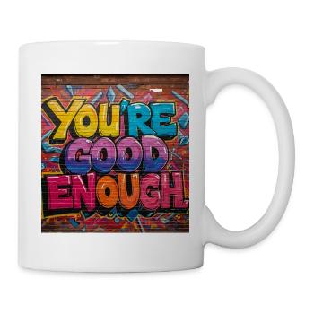 Inspiring Graffiti Text Art - Mug - white - Right