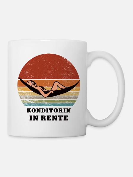 Rente Konditorin Rentnerin Ruhestand Bäckerin - Tasse - Weiß