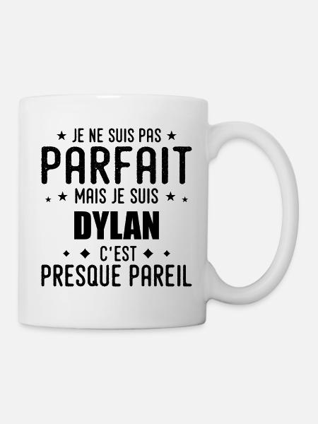 Dylan: authentisch, unvollkommen, oberflächlich, perfekt - Tasse - Weiß