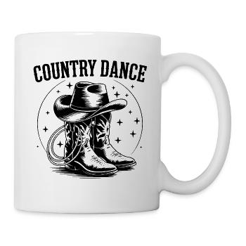 Danse Country, Western, Imprimer - Mug blanc - blanc - Droite