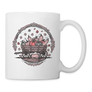 Autumn Harvest Pumpkin Wagon - Mug - white - Right