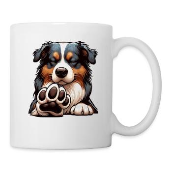Talk To The Paw Australian Shepherd Aussie Aussies - Mug - white - Right