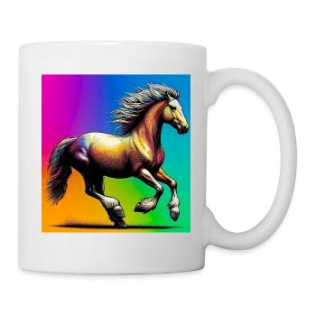 cheval - Mug blanc - blanc - Droite