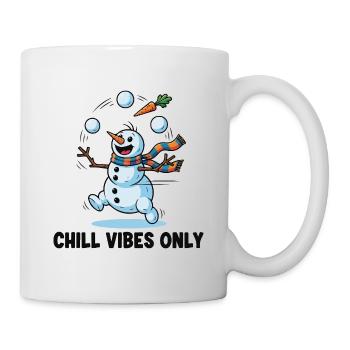 Frosty Jongleur: Chillige Vibes - Tasse - Weiß - Rechts