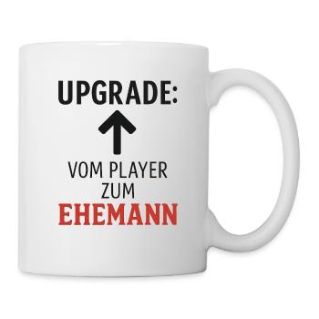 Bachelor party. Upgrade to husband! - Mug - white - Right