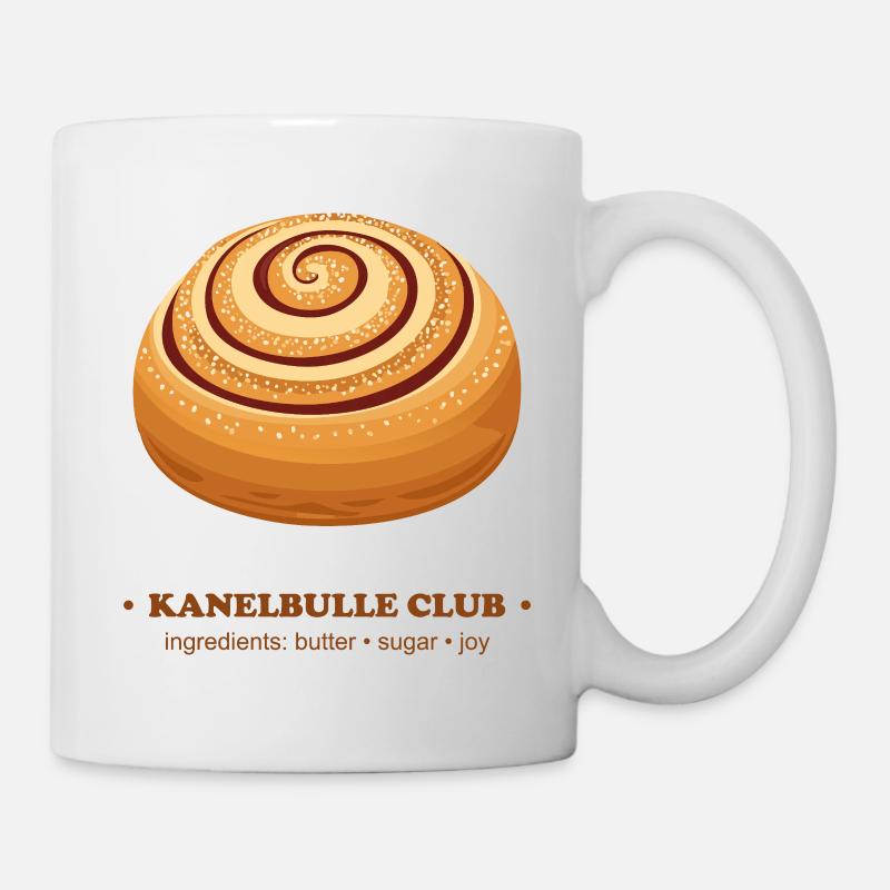 Skate Rolling Zimtschnecke Design - Tasse - Weiß