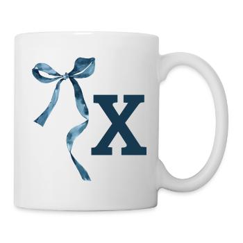 Monogramm x Geschenkidee - Tasse - Weiß - Rechts