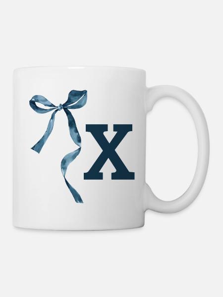 Monogramm x Geschenkidee - Tasse - Weiß