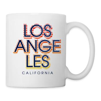 Los Angeles Neon City Sign Design - Mug - white - Right
