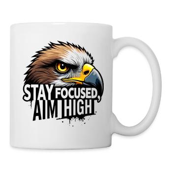 Eagle Focus Motivationsdesign - Tasse - Weiß - Rechts